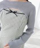 【マジェスティック レゴン/MAJESTIC LEGON】のリブニット×デコルテオープンワンピ 人気、トレンドファッション・服の通販 founy(ファニー) ファッション Fashion レディースファッション Fashion for Women ワンピース Dresses キャミワンピース Cami Dress, Slip Dress ショート Short, Short Length デコルテ Décolleté, Neckline バランス Balance, Style Balance フィット Fit, Slim Fit フェミニン Feminine, Girly フロント Front, Front Design リブニット Rib Knit, Ribbed Knit リボン Ribbon, Bow thumbnail グレー柄|ID: prp329100004643987 ipo3291000000033610640