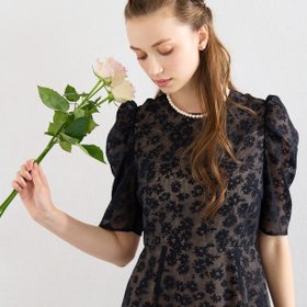 【リリアンビューティエクラ/Liliane Burty ECLAT】のメッシュレースプリントワンピース 人気、トレンドファッション・服の通販 founy(ファニー) ファッション Fashion レディースファッション Fashion for Women ワンピース Dresses エレガント 上品 Elegant ギャザー Gathered, Ruffled コレクション Collection, Seasonal Line 切替 Switching, Contrast Panel ドレス Dress, One-Piece フェミニン Feminine, Girly フラワー Flower, Floral フレア Flare, Flared プリント Print, Printed Pattern メッシュ Mesh, Net Fabric リュクス Luxury, Elegant, High-End, Chic おすすめ Recommended / Our Picks |ID:prp329100004644001