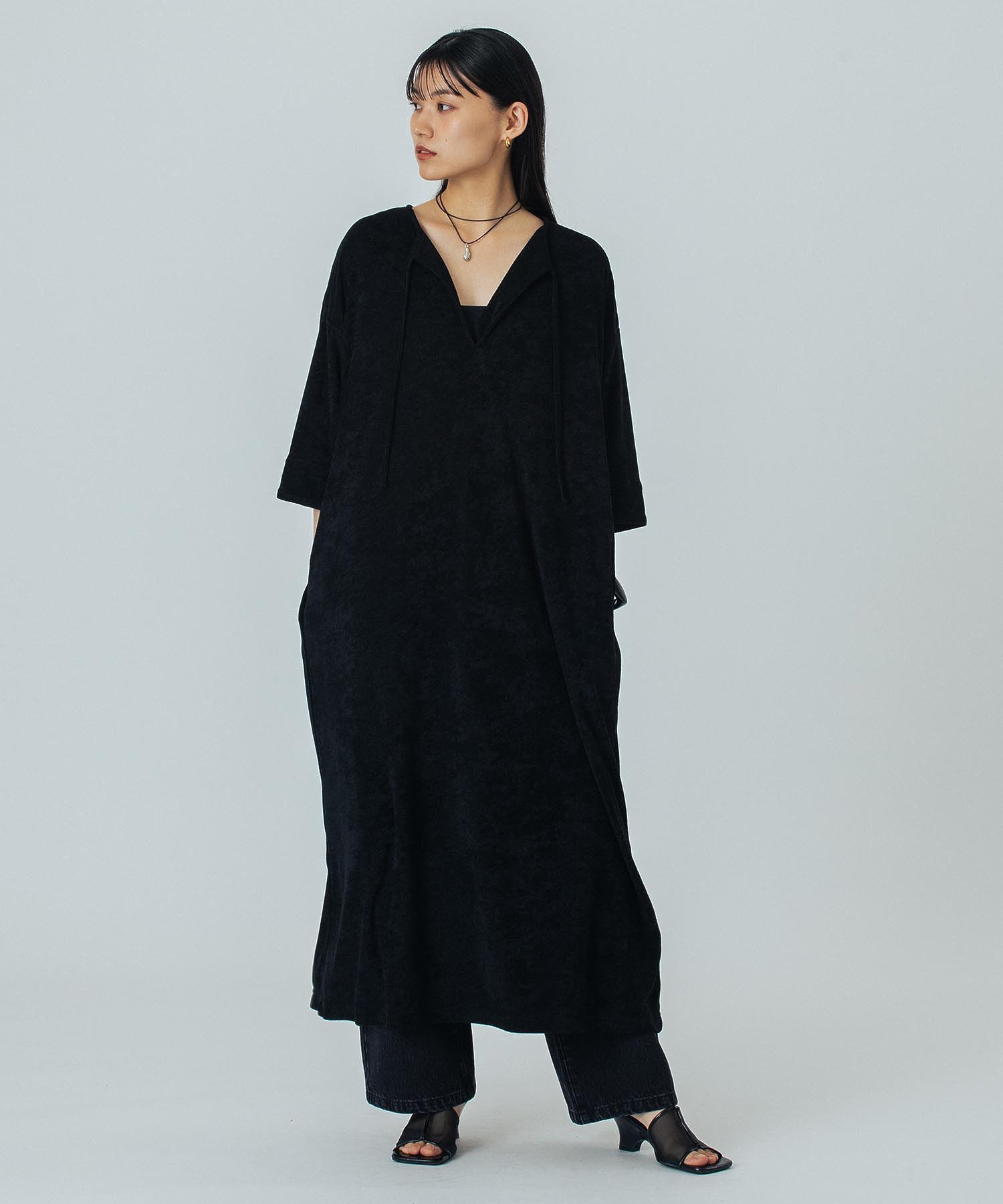 【ローズバッド/ROSE BUD】のH/H LONG DRESS 人気、トレンドファッション・服の通販 founy(ファニー) 　ファッション　Fashion　レディースファッション　Fashion for Women　ワンピース　Dresses　フォーマル・パーティードレス・結婚式用ドレス　Elegant & Casual Dresses　秋　Autumn　バランス　Balance, Style Balance　羽織　Haori, Light Jacket　リラックス　Relax, Relaxed Fit　ルーズ　Loose, Oversized　ロング　Long, Long-Length　ワイド　Wide, Wide Fit　旅行　Travel　エレガント 上品　Elegant　 other-1|ID: prp329100004644004 ipo3291000000033504355