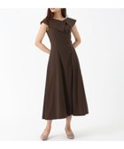 【ミッシュマッシュ/MISCH MASCH】のMM537413 アシメボタンビッグカラーワンピース 人気、トレンドファッション・服の通販 founy(ファニー) ファッション Fashion レディースファッション Fashion for Women ワンピース Dresses アシンメトリー Asymmetrical Style ビッグ Big, Oversized フレア Flare, Flared リボン Ribbon, Bow ワンポイント One Point, Statement Accent thumbnail ブラウン|ID: prp329100004644033 ipo3291000000033625574