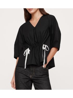 【バナナ リパブリック/BANANA REPUBLIC】のポプリン シンチウエスト トップス 人気、トレンドファッション・服の通販 founy(ファニー) ファッション Fashion レディースファッション Fashion for Women トップス・カットソー Cut & Sew Tops ストレート Straight, Straight Cut フィット Fit, Slim Fit リラックス Relax, Relaxed Fit |ID:prp329100004644060