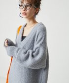 【フリークスストア/FREAK'S STORE】のミニ ブークレ Vネック ニット ワンピース【限定展開】 24AW グレー|ID: prp329100004644063 ipo3291000000033556546