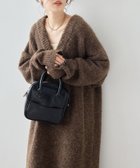 【フリークスストア/FREAK'S STORE】のミニ ブークレ Vネック ニット ワンピース【限定展開】 24AW ブラウン|ID: prp329100004644063 ipo3291000000033556550