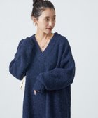 【フリークスストア/FREAK'S STORE】のミニ ブークレ Vネック ニット ワンピース【限定展開】 24AW ネイビー|ID: prp329100004644063 ipo3291000000033556554