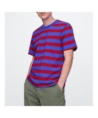 【ギャップ/GAP】のオリジナルTシャツ 人気、トレンドファッション・服の通販 founy(ファニー) ファッション Fashion レディースファッション Fashion for Women トップス・カットソー Cut & Sew Tops シャツ・ブラウス・オフィスカジュアル Elegant Blouses & Button-Ups ロングTシャツ・Tシャツ Longline T-Shirts & Tees ベーシック Basic, Essential ボーダー Border, Stripe 定番 Standard, Basic Item 無地 Plain, Solid Color thumbnail BLUE_PINK_STRIPE|ID: prp329100004644082 ipo3291000000033505453