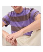 【ギャップ/GAP】のオリジナルTシャツ 人気、トレンドファッション・服の通販 founy(ファニー) ファッション Fashion レディースファッション Fashion for Women トップス・カットソー Cut & Sew Tops シャツ・ブラウス・オフィスカジュアル Elegant Blouses & Button-Ups ロングTシャツ・Tシャツ Longline T-Shirts & Tees ベーシック Basic, Essential ボーダー Border, Stripe 定番 Standard, Basic Item 無地 Plain, Solid Color thumbnail PURPLE_STRIPE|ID: prp329100004644082 ipo3291000000033505456