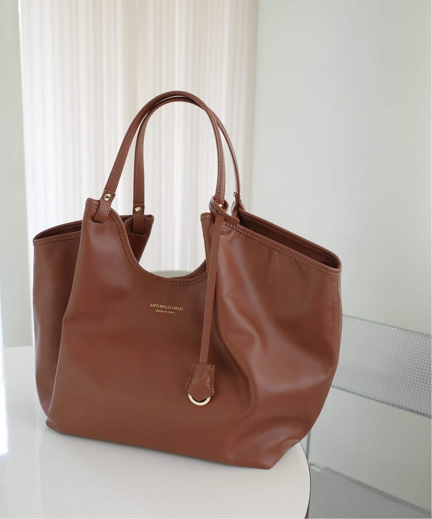 【スローブ イエナ/SLOBE IENA】の《追加2 》ANTONELLO MASI/アントネッロマージ SLOBE別注 レザートートバッグ インテリア・キッズ・メンズ・レディースファッション・服の通販 founy(ファニー) 　ファッション　Fashion　レディースファッション　Fashion for Women　バッグ　Bags　別注　Limited Edition, Custom Order　ブラウン|ID: prp329100004644088 ipo3291000000033505550