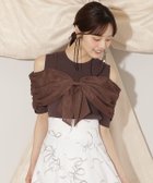 【ウィルセレクション/WILLSELECTION】のチュールオフショルリブニット 人気、トレンドファッション・服の通販 founy(ファニー) ファッション Fashion レディースファッション Fashion for Women トップス・カットソー Cut & Sew Tops ニット Knit Tops & Sweaters おすすめ Recommended / Our Picks チュール Tulip, Tulip Motif ドッキング Docking, Mixed Material フェミニン Feminine, Girly フレア Flare, Flared ミックス Mix, Mixed Style リブニット Rib Knit, Ribbed Knit リボン Ribbon, Bow 秋 Autumn thumbnail ダークブラウン|ID: prp329100004644118 ipo3291000000033717813