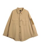 【アイモハ/aimoha】のAnti-static pocket shirt 人気、トレンドファッション・服の通販 founy(ファニー) ファッション Fashion レディースファッション Fashion for Women トップス・カットソー Cut & Sew Tops シャツ・ブラウス・オフィスカジュアル Elegant Blouses & Button-Ups ロングTシャツ・Tシャツ Longline T-Shirts & Tees ストレッチ Stretch, Stretchy Fabric ポケット Pocket, Pocket Detail 軽量 Lightweight, Ultra Light thumbnail ベージュ|ID: prp329100004644127 ipo3291000000033506169