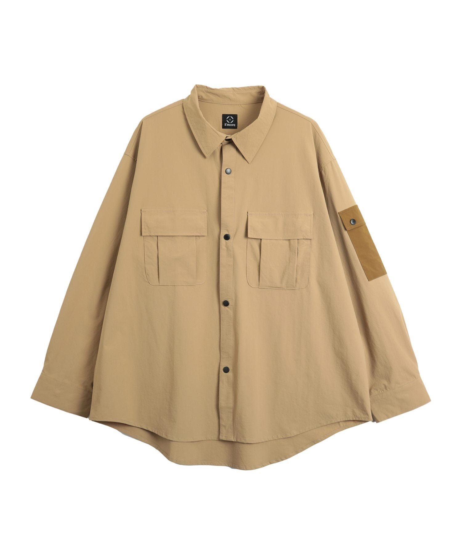 【アイモハ/aimoha】のAnti-static pocket shirt インテリア・キッズ・メンズ・レディースファッション・服の通販 founy(ファニー) 　ファッション　Fashion　レディースファッション　Fashion for Women　トップス・カットソー　Cut & Sew Tops　シャツ・ブラウス・オフィスカジュアル　Elegant Blouses & Button-Ups　ロングTシャツ・Tシャツ　Longline T-Shirts & Tees　ストレッチ　Stretch, Stretchy Fabric　ポケット　Pocket, Pocket Detail　軽量　Lightweight, Ultra Light　ベージュ|ID: prp329100004644127 ipo3291000000033506169