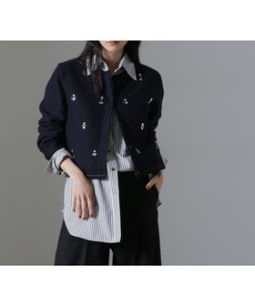 【ナノ ユニバース/nano universe】 ビジュー刺繍ニットカーディガン人気、トレンドファッション・服の通販 founy(ファニー) ファッション Fashion レディースファッション Fashion for Women トップス・カットソー Cut & Sew Tops ニット Knit Tops & Sweaters カーディガン・羽織り Layered Style Cardigans アシンメトリー Asymmetrical Style ウォッシャブル Machine Washable カーディガン Cardigan, Knitwear コンパクト Compact, Small Size ビジュー Bijou, Jewel-like Accent ベーシック Basic, Essential 2024年 2024 エレガント 上品 Elegant 2024-2025秋冬・A/W Autumn/Winter 2024–25 AW24–25 |ID:prp329100004644133