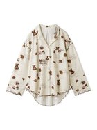 【スナイデル ホーム/SNIDEL HOME】のチョコモチーフ開襟シャツ 人気、トレンドファッション・服の通販 founy(ファニー) ファッション Fashion レディースファッション Fashion for Women トップス・カットソー Cut & Sew Tops シャツ・ブラウス・オフィスカジュアル Elegant Blouses & Button-Ups ユニセックス Unisex, Genderless おすすめ Recommended / Our Picks なめらか Smooth, Silky Texture スウィート Sweet, Cute Style フリル Frill, Ruffle プリント Print, Printed Pattern モチーフ Motif, Design Theme リボン Ribbon, Bow リラックス Relax, Relaxed Fit ロング Long, Long-Length thumbnail IVR[003]|ID: prp329100004644148 ipo3291000000033716068