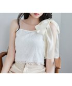 【ナイスクラップ/NICE CLAUP】の【PremiumOrder】肩リボンレースキャミ 人気、トレンドファッション・服の通販 founy(ファニー) ファッション Fashion レディースファッション Fashion for Women トップス・カットソー Cut & Sew Tops キャミソール&ノースリーブ Camisoles & Sleeveless Tops 2025年 2025 2025-2026秋冬・A/W Autumn/Winter 2025–26 AW25–26 おすすめ Recommended / Our Picks インナー Innerwear カーディガン Cardigan, Knitwear キャミソール Camisole, Spaghetti Strap Top コンパクト Compact, Small Size シアー Sheer, See-Through リボン Ribbon, Bow 秋 Autumn 羽織 Haori, Light Jacket thumbnail オフホワイト|ID: prp329100004644221 ipo3291000000033598552