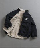 【エフオー オンラインストア/F.O.Online Store / KIDS】の【両面主役!】リバーシブルボアジャケット 人気、トレンドファッション・服の通販 founy(ファニー) ファッション Fashion キッズファッション Fashion for Kids アウター Coat Outerwear /Kids シンプル Simple, Minimal タフタ Taffeta, Structured Fabric リバーシブル Reversible, Two-Sided ワンポイント One Point, Statement Accent 冬 Winter / This Winter thumbnail ブラック|ID: prp329100004644222 ipo3291000000035158496