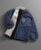 【エフオー オンラインストア/F.O.Online Store / KIDS】の【両面主役!】リバーシブルボアジャケット 人気、トレンドファッション・服の通販 founy(ファニー) ファッション Fashion キッズファッション Fashion for Kids アウター Coat Outerwear /Kids シンプル Simple, Minimal タフタ Taffeta, Structured Fabric リバーシブル Reversible, Two-Sided ワンポイント One Point, Statement Accent 冬 Winter / This Winter thumbnail ネイビーブルー|ID: prp329100004644222 ipo3291000000035158498