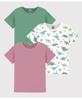 【プチバトー/PETIT BATEAU / KIDS】の半袖Tシャツ3枚組 人気、トレンドファッション・服の通販 founy(ファニー) ファッション Fashion キッズファッション Fashion for Kids おすすめ Recommended / Our Picks インナー Innerwear ギフト プレゼント Gift / Present シンプル Simple, Minimal 人気 Popular, Best Seller 半袖 Short Sleeve, Half Sleeve |ID:prp329100004644225