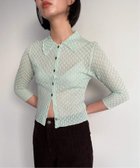 【エディット フォー ルル/edit.for LuLu】のレーシーポロシャツニット 人気、トレンドファッション・服の通販 founy(ファニー) ファッション Fashion レディースファッション Fashion for Women トップス・カットソー Cut & Sew Tops ニット Knit Tops & Sweaters シャツ・ブラウス・オフィスカジュアル Elegant Blouses & Button-Ups ポロシャツ・きれいめカジュアル Smart-Casual Polo Tops トレンド Trend, Trending Now フェミニン Feminine, Girly レース Lace, Lace Fabric thumbnail グリーン|ID: prp329100004644250 ipo3291000000033508141