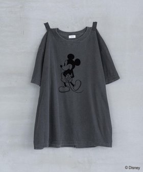 【アパートバイローリーズ/apart by lowrys】の【別注】フロッキーMICKEYTシャツ 人気、トレンドファッション・服の通販 founy(ファニー) ファッション Fashion レディースファッション Fashion for Women トップス・カットソー Cut & Sew Tops シャツ・ブラウス・オフィスカジュアル Elegant Blouses & Button-Ups ロングTシャツ・Tシャツ Longline T-Shirts & Tees インナー Innerwear ジャケット Jacket, Outerwear ユーズド Used, Vintage-Look ルーズ Loose, Oversized 別注 Limited Edition, Custom Order 夏 Summer |ID:prp329100004644262