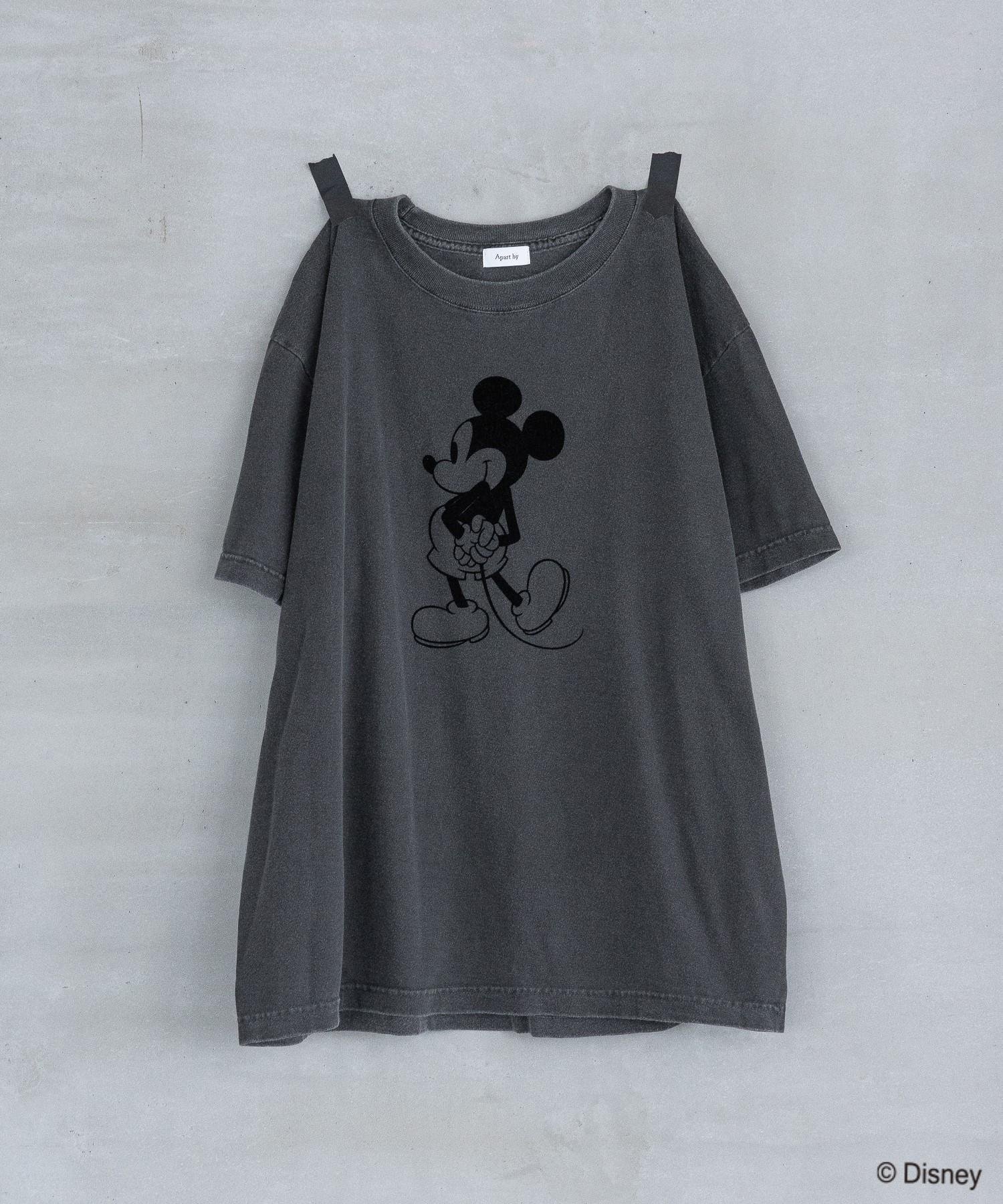 【アパートバイローリーズ/apart by lowrys】の【別注】フロッキーMICKEYTシャツ 人気、トレンドファッション・服の通販 founy(ファニー) 　ファッション　Fashion　レディースファッション　Fashion for Women　トップス・カットソー　Cut & Sew Tops　シャツ・ブラウス・オフィスカジュアル　Elegant Blouses & Button-Ups　ロングTシャツ・Tシャツ　Longline T-Shirts & Tees　インナー　Innerwear　ジャケット　Jacket, Outerwear　ユーズド　Used, Vintage-Look　ルーズ　Loose, Oversized　別注　Limited Edition, Custom Order　夏　Summer　 other-1|ID: prp329100004644262 ipo3291000000033564789