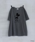 【アパートバイローリーズ/apart by lowrys】の【別注】フロッキーMICKEYTシャツ 人気、トレンドファッション・服の通販 founy(ファニー) ファッション Fashion レディースファッション Fashion for Women トップス・カットソー Cut & Sew Tops シャツ・ブラウス・オフィスカジュアル Elegant Blouses & Button-Ups ロングTシャツ・Tシャツ Longline T-Shirts & Tees インナー Innerwear ジャケット Jacket, Outerwear ユーズド Used, Vintage-Look ルーズ Loose, Oversized 別注 Limited Edition, Custom Order 夏 Summer thumbnail チャコールグレー18|ID: prp329100004644262 ipo3291000000033564791