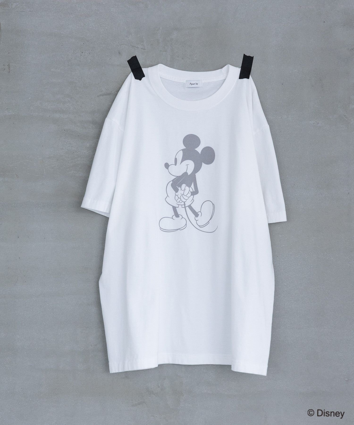 【アパートバイローリーズ/apart by lowrys】の【別注】フロッキーMICKEYTシャツ インテリア・キッズ・メンズ・レディースファッション・服の通販 founy(ファニー) 　ファッション　Fashion　レディースファッション　Fashion for Women　トップス・カットソー　Cut & Sew Tops　シャツ・ブラウス・オフィスカジュアル　Elegant Blouses & Button-Ups　ロングTシャツ・Tシャツ　Longline T-Shirts & Tees　インナー　Innerwear　ジャケット　Jacket, Outerwear　ユーズド　Used, Vintage-Look　ルーズ　Loose, Oversized　別注　Limited Edition, Custom Order　夏　Summer　オフホワイト05|ID: prp329100004644262 ipo3291000000033564793