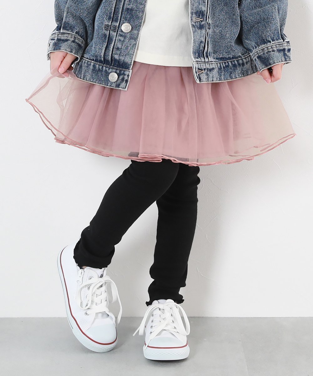 【デビロック/devirock / KIDS】のボリュームチュール 10分丈 スカッツ インテリア・キッズ・メンズ・レディースファッション・服の通販 founy(ファニー) 　ファッション　Fashion　キッズファッション　Fashion for Kids　カットソー　Cut and Sewn Top　ストレッチ　Stretch, Stretchy Fabric　スニーカー　Sneakers, Trainers　チュール　Tulip, Tulip Motif　テレコ　Ribbed, Rib Stitch　フィット　Fit, Slim Fit　おすすめ　Recommended / Our Picks　ダスティピンク|ID: prp329100004644283 ipo3291000000034088430