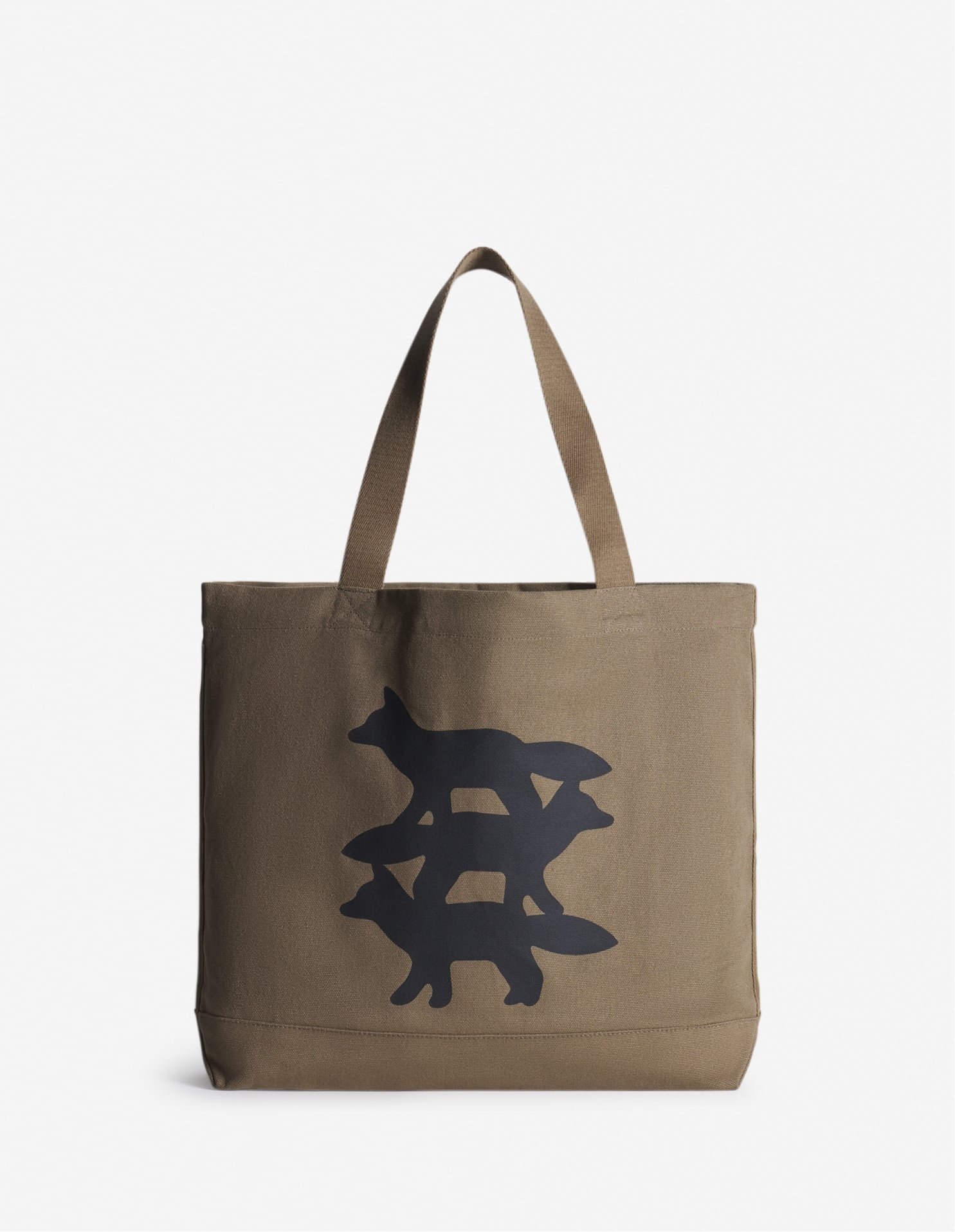 【メゾン キツネ/MAISON KITSUNE / MEN】のSTUNT FOXE TOTE インテリア・キッズ・メンズ・レディースファッション・服の通販 founy(ファニー) 　ファッション　Fashion　メンズファッション　Fashion for Men　冬　Winter / This Winter　キャンバス　Canvas, Canvas Fabric　パッチ　Patch, Appliqué　フロント　Front, Front Design　プリント　Print, Printed Pattern　ポケット　Pocket, Pocket Detail　A/W・秋冬　Autumn/Winter　TAUPE BROWN|ID: prp329100004644331 ipo3291000000033561393