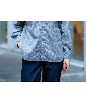 【ドミンゴ/DOMINGO】のブロードドット ラウンドカラーシャツ 人気、トレンドファッション・服の通販 founy(ファニー) ファッション Fashion レディースファッション Fashion for Women トップス・カットソー Cut & Sew Tops シャツ・ブラウス・オフィスカジュアル Elegant Blouses & Button-Ups トレンド Trend, Trending Now ドット Polka Dot, Dot Pattern ブロード Broadcloth, Fine Cotton ベーシック Basic, Essential ポケット Pocket, Pocket Detail ラウンド Round, Round Neck エレガント 上品 Elegant 水玉 Polka Dot, Dot Pattern |ID:prp329100004644346