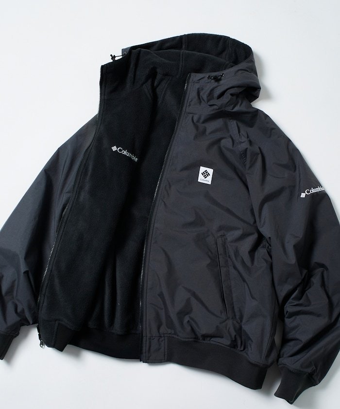 【フリークスストア/FREAK'S STORE】のColumbia×FREAK S STORE 別注 インペリアルパーク ナイロン フリース リバーシブル フーディ- ブルゾン 【限定展開】 25AW インテリア・キッズ・メンズ・レディースファッション・服の通販 founy(ファニー) 　ファッション　Fashion　メンズファッション　Fashion for Men　カットソー　Cut and Sewn Top　カーゴパンツ　Cargo Pants, Utility Pants　サーマル　Thermal, Waffle Knit　ショート　Short, Short Length　シンプル　Simple, Minimal　ジャケット　Jacket, Outerwear　スウェット / スエット　Sweatshirt, Sweatwear　デニム　Denim, Jeans Material　トレンド　Trend, Trending Now　定番　Standard, Basic Item　人気　Popular, Best Seller　バランス　Balance, Style Balance　パーカー　Hoodie, Parka　ビッグ　Big, Oversized　ブルゾン　Blouson, Bomber Jacket　ボトム　Bottoms, Lower Wear　別注　Limited Edition, Custom Order　リバーシブル　Reversible, Two-Sided　A/W・秋冬　Autumn/Winter　冬　Winter / This Winter　おすすめ　Recommended / Our Picks　2025年　2025　2025-2026秋冬・A/W　Autumn/Winter 2025–26 AW25–26　SHARK×BLACK|ID: prp329100004644348 ipo3291000000033824493
