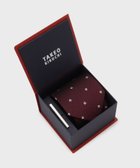【タケオキクチ/TAKEO KIKUCHI / MEN】のフラワードットネクタイ タイバー カラーBOXセット 人気、トレンドファッション・服の通販 founy(ファニー) ファッション Fashion メンズファッション Fashion for Men おすすめ Recommended / Our Picks ジャカード／ジャガード Jacquard, Woven Pattern ストライプ Stripe, Striped Pattern スーツ Suit, Formalwear ドット Polka Dot, Dot Pattern フラワー Flower, Floral リボン Ribbon, Bow 人気 Popular, Best Seller thumbnail ボルドー|ID: prp329100004644385 ipo3291000000033510060