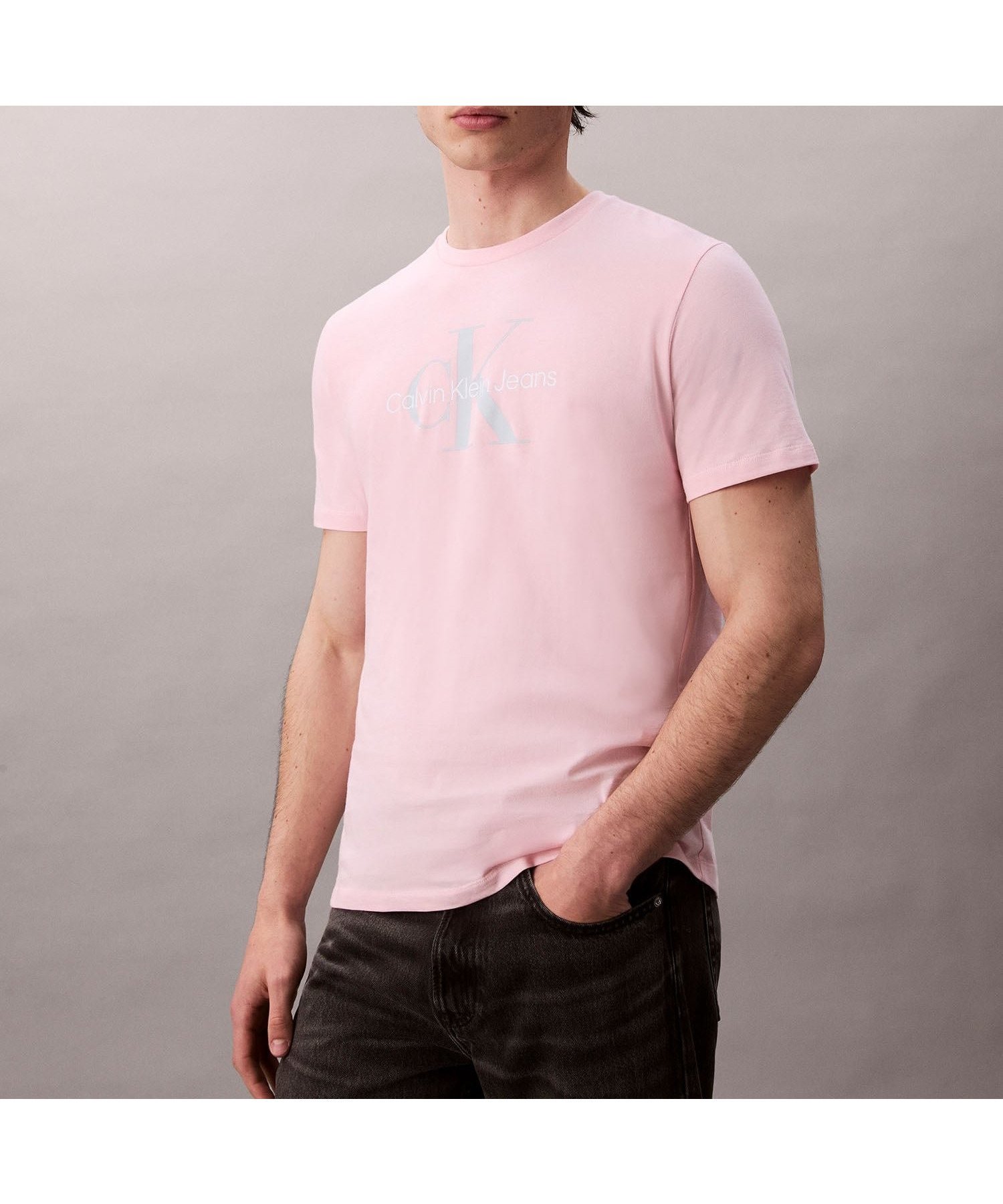 【カルバンクライン/Calvin Klein / MEN】の【公式ショップ】 カルバンクライン モノロゴ Tシャツ Calvin Klein Jeans 40EM286 インテリア・キッズ・メンズ・レディースファッション・服の通販 founy(ファニー) 　ファッション　Fashion　メンズファッション　Fashion for Men　ショート　Short, Short Length　シンプル　Simple, Minimal　スリーブ　Sleeve, Long Sleeve / Short Sleeve　センター　Center, Center Line　Rose Shadow|ID: prp329100004644650 ipo3291000000033514535