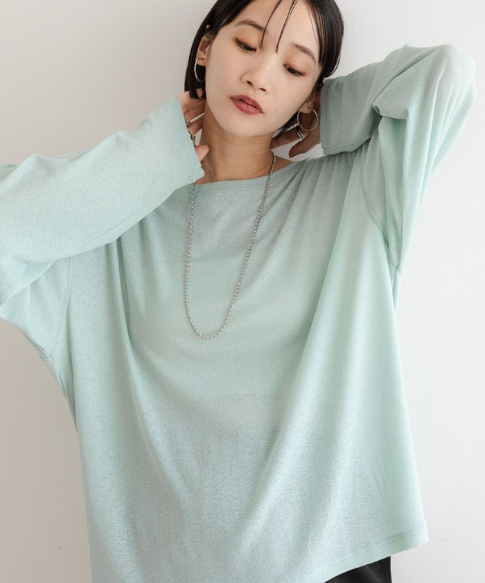 【ローリーズファーム/LOWRYS FARM】のUSEFULシアープルオーバー インテリア・キッズ・メンズ・レディースファッション・服の通販 founy(ファニー) https://founy.com/ ファッション Fashion レディースファッション Fashion for Women トップス・カットソー Cut & Sew Tops カジュアルプルオーバー・ニットトップス Pullovers & Knit Tops / Casual Pullovers インナー Innerwear キャミワンピース Cami Dress, Slip Dress シアー Sheer, See-Through シンプル Simple, Minimal トレンド Trend, Trending Now ワイド Wide, Wide Fit 長袖 Long Sleeve, Full Sleeve |ID: prp329100004644709 ipo3291000000033582772