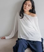 【ローリーズファーム/LOWRYS FARM】のUSEFULシアープルオーバー 人気、トレンドファッション・服の通販 founy(ファニー) ファッション Fashion レディースファッション Fashion for Women トップス・カットソー Cut & Sew Tops カジュアルプルオーバー・ニットトップス Pullovers & Knit Tops / Casual Pullovers インナー Innerwear キャミワンピース Cami Dress, Slip Dress シアー Sheer, See-Through シンプル Simple, Minimal トレンド Trend, Trending Now ワイド Wide, Wide Fit 長袖 Long Sleeve, Full Sleeve thumbnail ホワイト|ID: prp329100004644709 ipo3291000000034253372