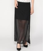 【ギャップ/GAP】のメッシュ ミディスカート TRUE_BLACK|ID: prp329100004644807 ipo3291000000033517382