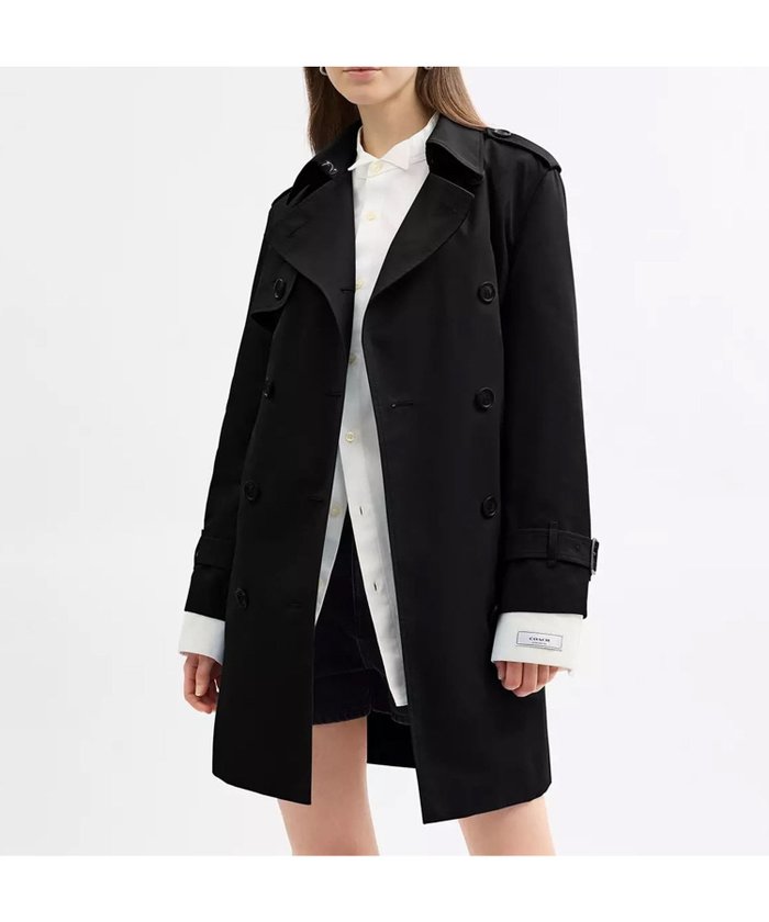 【コーチ/COACH】の【公式】ミッド トレンチ インテリア・キッズ・メンズ・レディースファッション・服の通販 founy(ファニー) https://founy.com/ ファッション Fashion レディースファッション Fashion for Women アウトレット Outlet / Clearance スリーブ Sleeve, Long Sleeve / Short Sleeve トレンチ Trench, Trench Coat フロント Front, Front Design ポケット Pocket, Pocket Detail |ID: prp329100004644821 ipo3291000000033517522