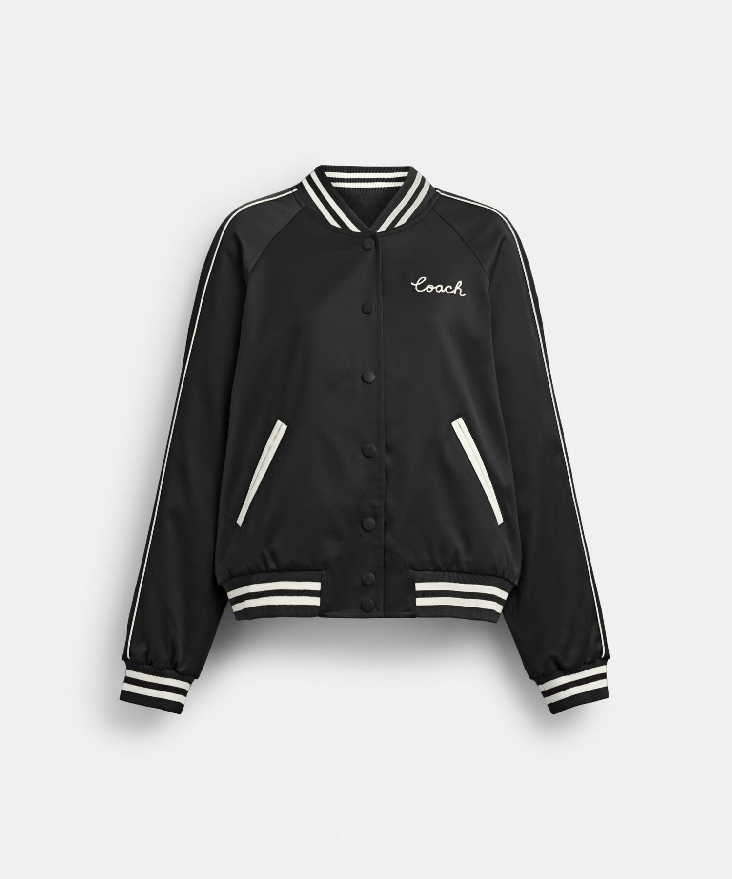 【コーチ/COACH】の【公式】リバーシブル シグネチャー スーベニア ヴァーシティ ジャケット 人気、トレンドファッション・服の通販 founy(ファニー) 　ファッション　Fashion　レディースファッション　Fashion for Women　アウター　Coat / Outerwear Collection　レディースジャケット・軽アウター　Jackets　アウトレット　Outlet / Clearance　ジャケット　Jacket, Outerwear　パターン　Pattern, Design Print　ポケット　Pocket, Pocket Detail　リバーシブル　Reversible, Two-Sided　 other-1|ID: prp329100004644823 ipo3291000000033517540