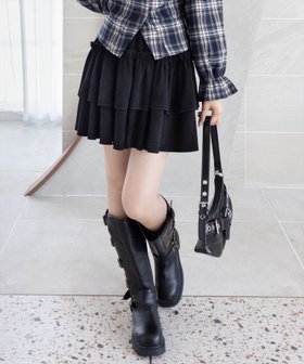 【クリア/clear】の2段フリルティアードスウェードミニスカート 人気、トレンドファッション・服の通販 founy(ファニー) ファッション Fashion レディースファッション Fashion for Women スカート Skirts ミニスカート Mini Skirts おすすめ Recommended / Our Picks コンパクト Compact, Small Size ショート Short, Short Length バランス Balance, Style Balance ロング Long, Long-Length 秋 Autumn A/W・秋冬 Autumn/Winter |ID:prp329100004644839