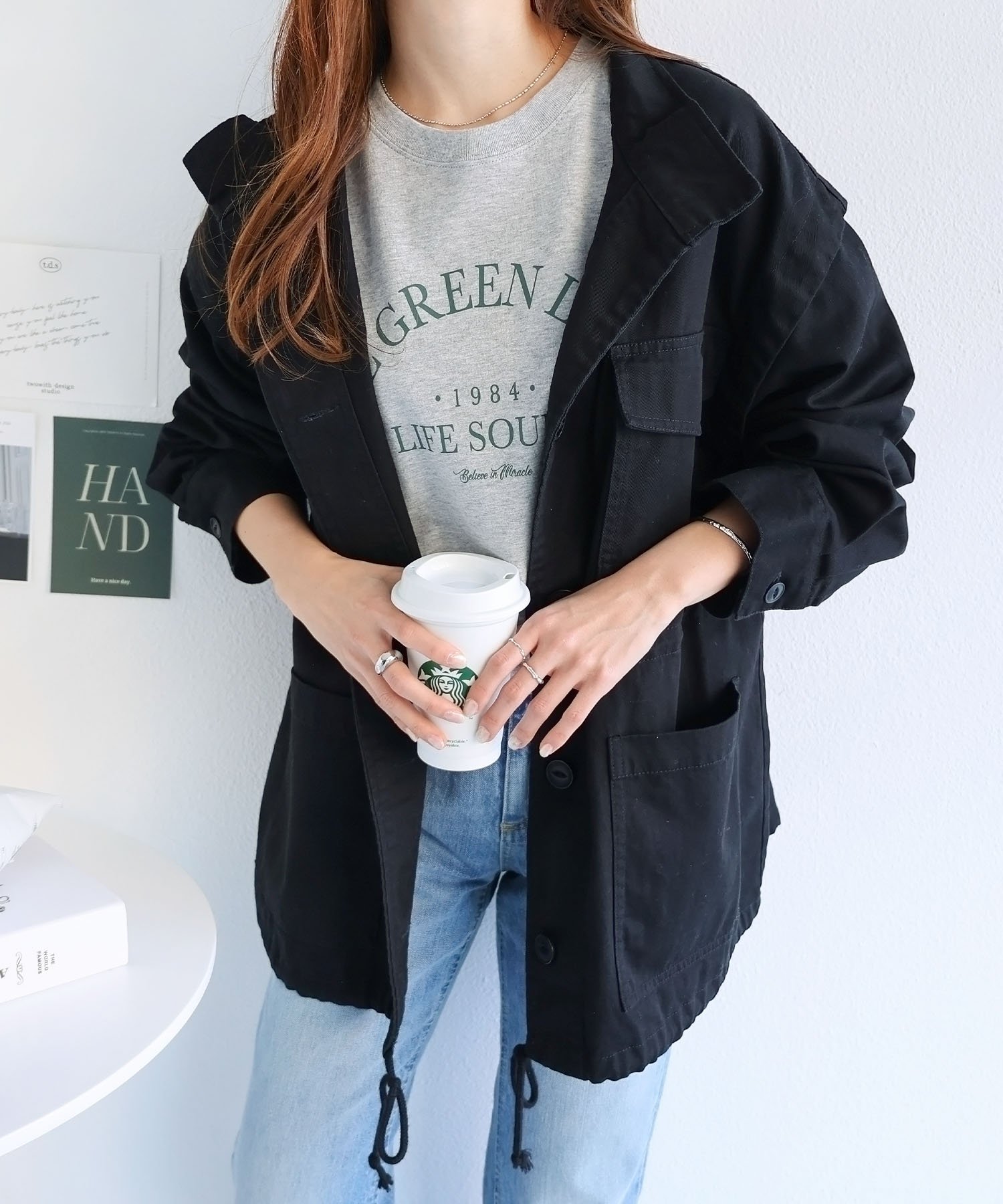 【アンドミー/andme】の2way ミリタリー ジャケット インテリア・キッズ・メンズ・レディースファッション・服の通販 founy(ファニー) 　ファッション　Fashion　レディースファッション　Fashion for Women　アウター　Coat / Outerwear Collection　レディースジャケット・軽アウター　Jackets　おすすめ　Recommended / Our Picks　カットソー　Cut and Sewn Top　ジャケット　Jacket, Outerwear　ドローコード　Drawcord, Drawstring Cord　ベスト　Vest, Waistcoat　ミリタリー　Military, Army Style　ブラック|ID: prp329100004644851 ipo3291000000033517855
