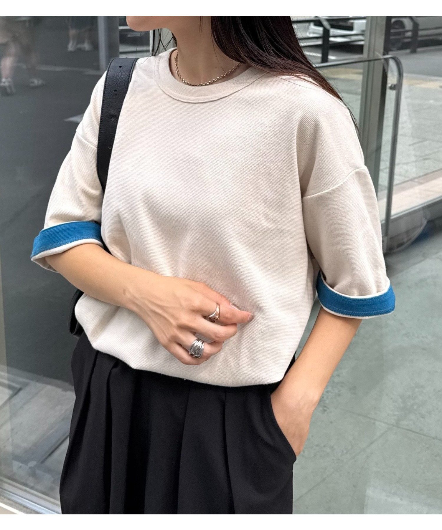 【チャオパニックティピー/CIAOPANIC TYPY】の【真夏でも着れる】ユニセックスキープシェイプフライス半袖Tee インテリア・キッズ・メンズ・レディースファッション・服の通販 founy(ファニー) 　ファッション　Fashion　レディースファッション　Fashion for Women　トップス・カットソー　Cut & Sew Tops　インナー　Innerwear　サマー　Summer, Summer Style　サンダル　Sandals, Summer Shoes　シェイプ　Shape, Slim Fit　ショート　Short, Short Length　シンプル　Simple, Minimal　スラックス　Slacks, Dress Pants　スリーブ　Sleeve, Long Sleeve / Short Sleeve　チュニック　Tunic, Long Top　定番　Standard, Basic Item　ハーフ　Half, Half-Length　フィット　Fit, Slim Fit　半袖　Short Sleeve, Half Sleeve　リラックス　Relax, Relaxed Fit　おすすめ　Recommended / Our Picks　夏　Summer　エクリュ|ID: prp329100004644858 ipo3291000000033672051