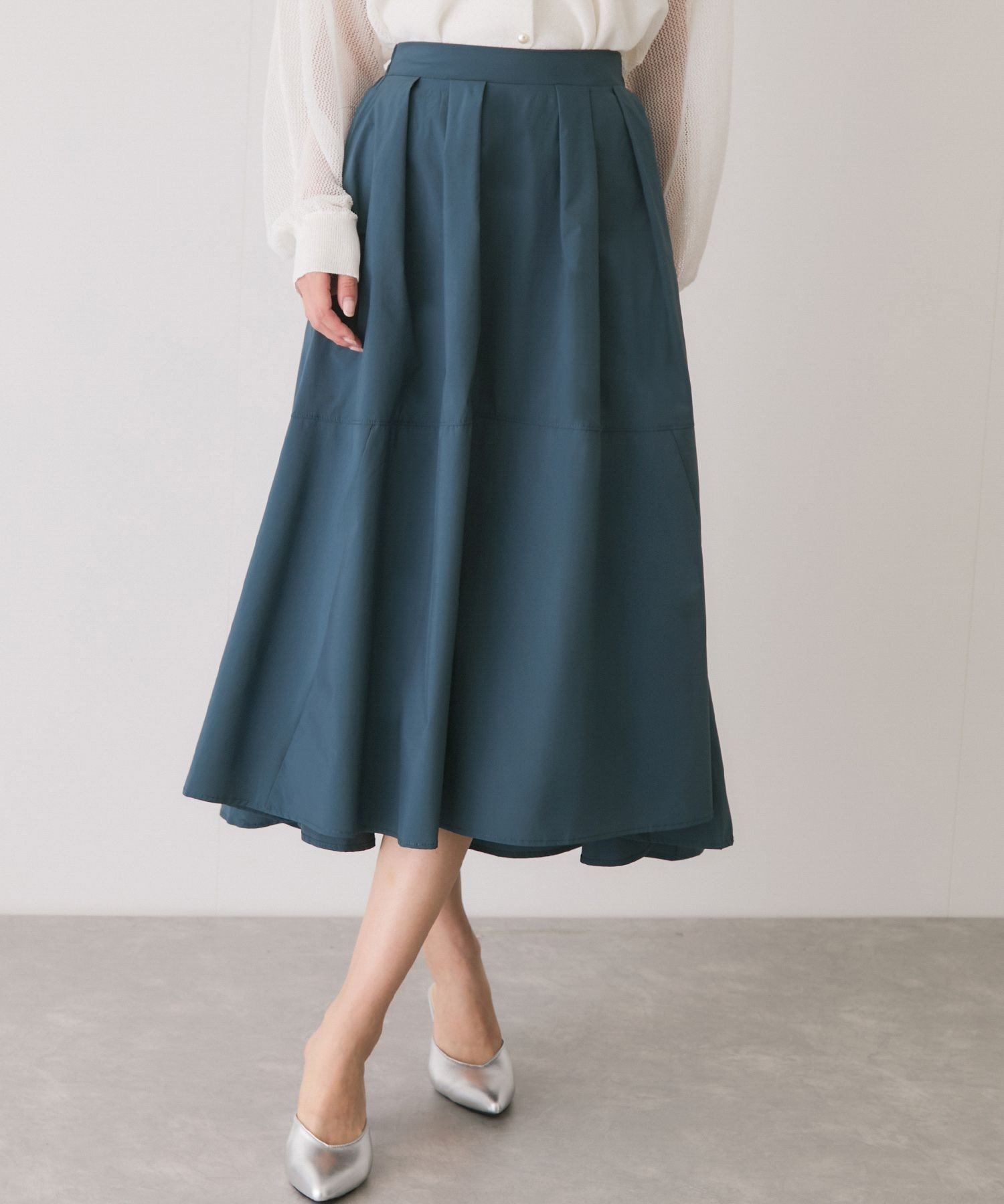 【ジャイロ/JAYRO】のフレアシルエット切替スカート インテリア・キッズ・メンズ・レディースファッション・服の通販 founy(ファニー) 　ファッション　Fashion　レディースファッション　Fashion for Women　スカート　Skirts　切替　Switching, Contrast Panel　シンプル　Simple, Minimal　ジャケット　Jacket, Outerwear　スキッパー　Skipper, Open Collar　フレア　Flare, Flared　ブルゾン　Blouson, Bomber Jacket　ヘムライン　Hemline, Bottom Cut　ポケット　Pocket, Pocket Detail　ロング　Long, Long-Length　楽ちん　Easy Fit, Comfortable　A/W・秋冬　Autumn/Winter　S/S・春夏　SS, Spring/Summer, Warm Season　夏　Summer　ブルー系(45)|ID: prp329100004644859 ipo3291000000033518013