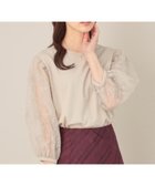 【クチュール ブローチ/Couture Brooch】の【接触冷感・UVカット・マシンウォッシャブル】袖レースドッキングカットソー 人気、トレンドファッション・服の通販 founy(ファニー) ファッション Fashion レディースファッション Fashion for Women トップス・カットソー Cut & Sew Tops カットソー・ベーシックTシャツ Cut-and-Sewn Tops / Stretch Tees & Basics おすすめ Recommended / Our Picks カットソー Cut and Sewn Top 夏 Summer 定番 Standard, Basic Item 秋 Autumn ビジネス 仕事 通勤 Business / Work / Commuting thumbnail グレージュ|ID: prp329100004644863 ipo3291000000033518087