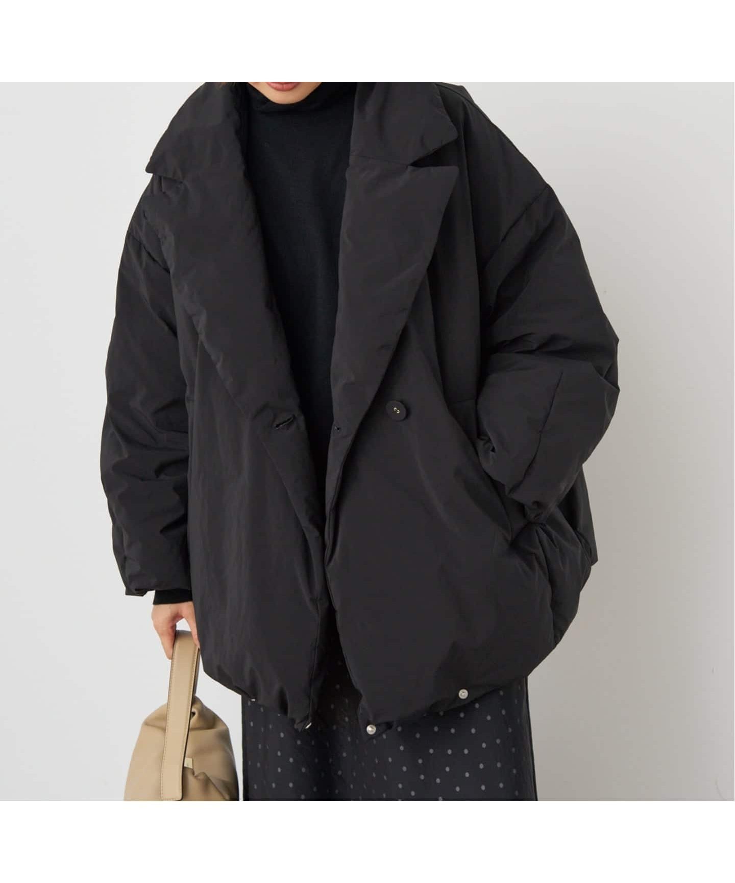 【イエナ/IENA】のARTIROSA 撥水テイラーコクーンダウン インテリア・キッズ・メンズ・レディースファッション・服の通販 founy(ファニー) 　ファッション　Fashion　レディースファッション　Fashion for Women　2025年　2025　2025-2026秋冬・A/W　Autumn/Winter 2025–26 AW25–26　タフタ　Taffeta, Structured Fabric　ブラック|ID: prp329100004644880 ipo3291000000033518608