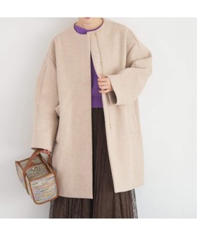 【イエナ/IENA】のSuper140 フォルムコート 人気、トレンドファッション・服の通販 founy(ファニー) ファッション Fashion レディースファッション Fashion for Women アウター Coat / Outerwear Collection コート・ロングコート・ピーコート Long Coats, Peacoats & More 2025年 2025 2025-2026秋冬・A/W Autumn/Winter 2025–26 AW25–26 カフス Cuff Design パッチ Patch, Appliqué フォルム Silhouette, Form ポケット Pocket, Pocket Detail 別注 Limited Edition, Custom Order |ID:prp329100004644882