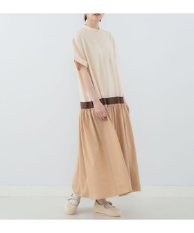 【カロリナ グレイサー/CAROLINA GLASER】の【8/7再値下げ】ドッキング配色ワンピース(0212CL) 人気、トレンドファッション・服の通販 founy(ファニー) ファッション Fashion レディースファッション Fashion for Women ワンピース Dresses ギャザー Gathered, Ruffled ショルダー Shoulder, Shoulder Strap ドッキング Docking, Mixed Material ドロップ Drop Shoulder, Dropped Style バランス Balance, Style Balance パーティ Party, Party Style エレガント 上品 Elegant 人気 Popular, Best Seller |ID:prp329100004644888