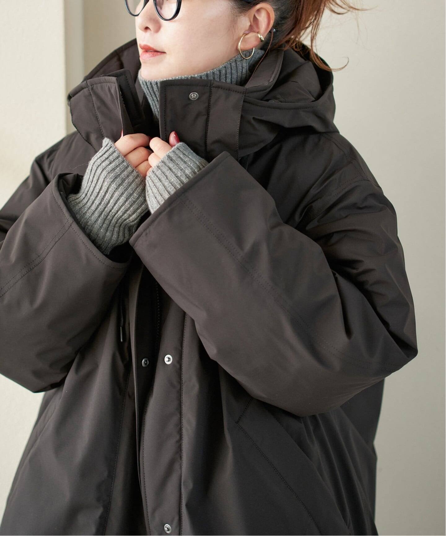 【スピック&スパン/Spick & Span】の2WAY撥水ダウンハーフコート インテリア・キッズ・メンズ・レディースファッション・服の通販 founy(ファニー) 　ファッション　Fashion　レディースファッション　Fashion for Women　アウター　Coat / Outerwear Collection　コート・ロングコート・ピーコート　Long Coats, Peacoats & More　今季　This Season, Current Season　ショート　Short, Short Length　スタンド　Stand Collar, Upright Stand　ダウン　Down, Puffer　ハーフ　Half, Half-Length　バランス　Balance, Style Balance　防寒　Cold Protection, Winter-Ready　ライニング　Inner Lining, Inner Fabric, Lined　ロング　Long, Long-Length　冬　Winter / This Winter　エレガント 上品　Elegant　ビジネス 仕事 通勤　Business / Work / Commuting　ブラック|ID: prp329100004644889 ipo3291000000034116974