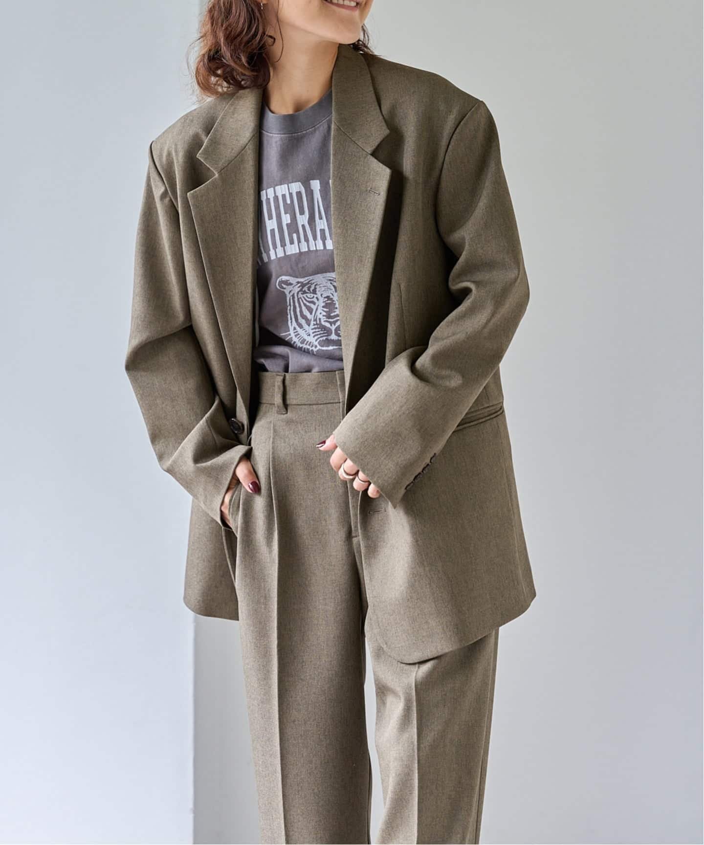 【アウトドアプロダクツ ユージュアルシングス/OUTDOOR PRODUCTS Usual Things】のPEメランジ2Bジャケット インテリア・キッズ・メンズ・レディースファッション・服の通販 founy(ファニー) 　ファッション　Fashion　レディースファッション　Fashion for Women　アウター　Coat / Outerwear Collection　レディースジャケット・軽アウター　Jackets　ウォーム　Warm Fabric　カーディガン　Cardigan, Knitwear　キャップ　Cap, Baseball Cap　クラシック　Classic, Timeless Style　サンダル　Sandals, Summer Shoes　シューズ　Shoes, Footwear　ジャケット　Jacket, Outerwear　スニーカー　Sneakers, Trainers　ダウン　Down, Puffer　デニム　Denim, Jeans Material　ネックレス　Necklace, Pendant Necklace　パール　Pearl, Pearl Accent　フラット　Flat, Flat Shoes　ボトム　Bottoms, Lower Wear　メランジ　Melange, Mixed Yarn　リネン　Linen, Linen Fabric　おすすめ　Recommended / Our Picks　エレガント 上品　Elegant　ブラウン A|ID: prp329100004644892 ipo3291000000033518735