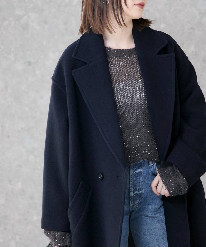 【ジャーナルスタンダード レサージュ/journal standard L'essage】の《追加 》SUPER120/MANTECOオーバーコート インテリア・キッズ・メンズ・レディースファッション・服の通販 founy(ファニー) https://founy.com/ ファッション Fashion レディースファッション Fashion for Women アウター Coat / Outerwear Collection コート・ロングコート・ピーコート Long Coats, Peacoats & More |ID: prp329100004644920 ipo3291000000033519056