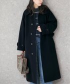 【ジャーナルスタンダード レサージュ/journal standard L'essage】の《追加 》モッサ/GIOLICAチェックバルカラーコート ネイビー|ID: prp329100004644925 ipo3291000000033519100