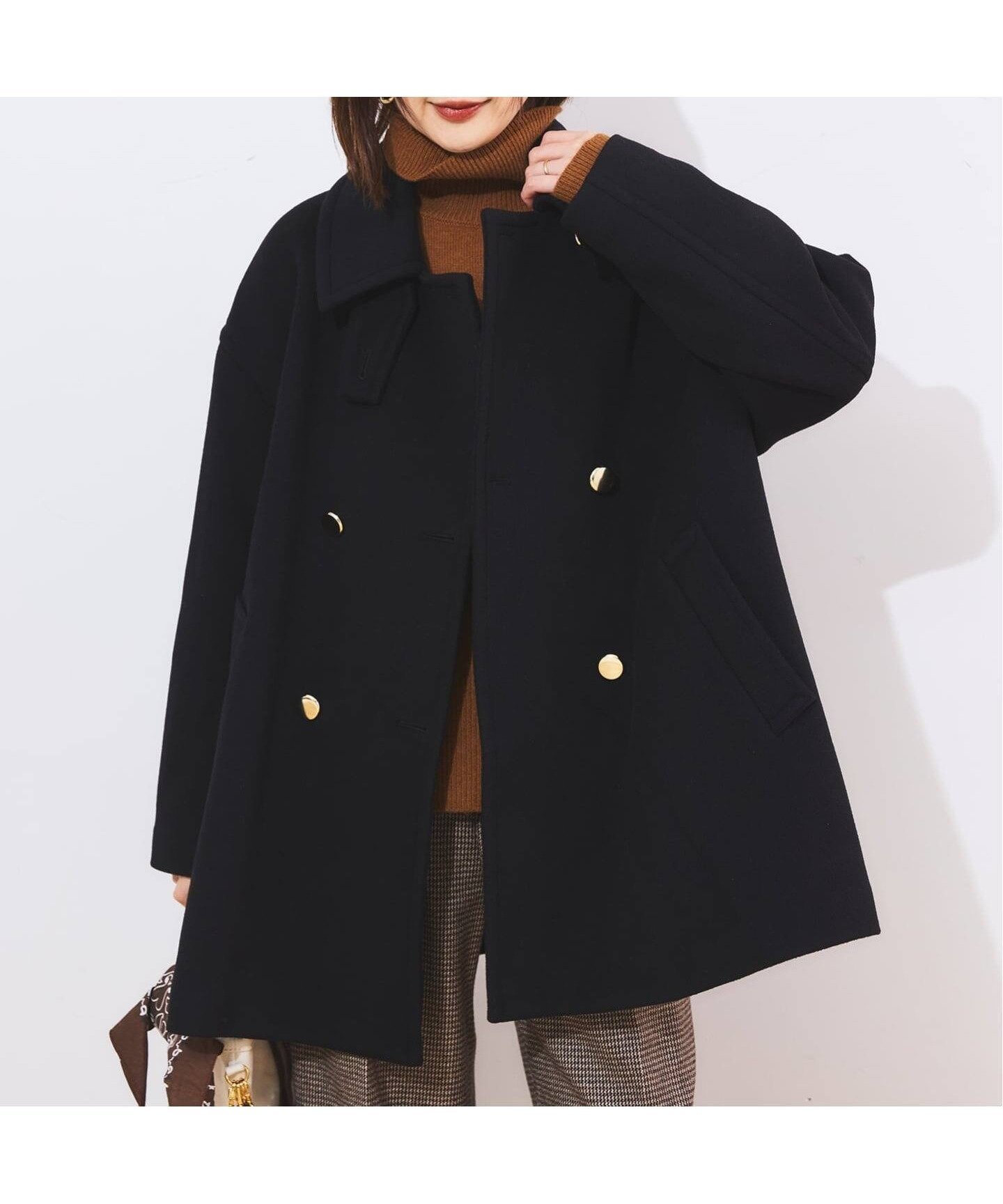 【ジャーナルスタンダード レサージュ/journal standard L'essage】の《追加 》SUPER120/MANTECOステンカラーショートコート インテリア・キッズ・メンズ・レディースファッション・服の通販 founy(ファニー) 　ファッション　Fashion　レディースファッション　Fashion for Women　アウター　Coat / Outerwear Collection　コート・ロングコート・ピーコート　Long Coats, Peacoats & More　2025年　2025　2025-2026秋冬・A/W　Autumn/Winter 2025–26 AW25–26　ブラック|ID: prp329100004644931 ipo3291000000033519128