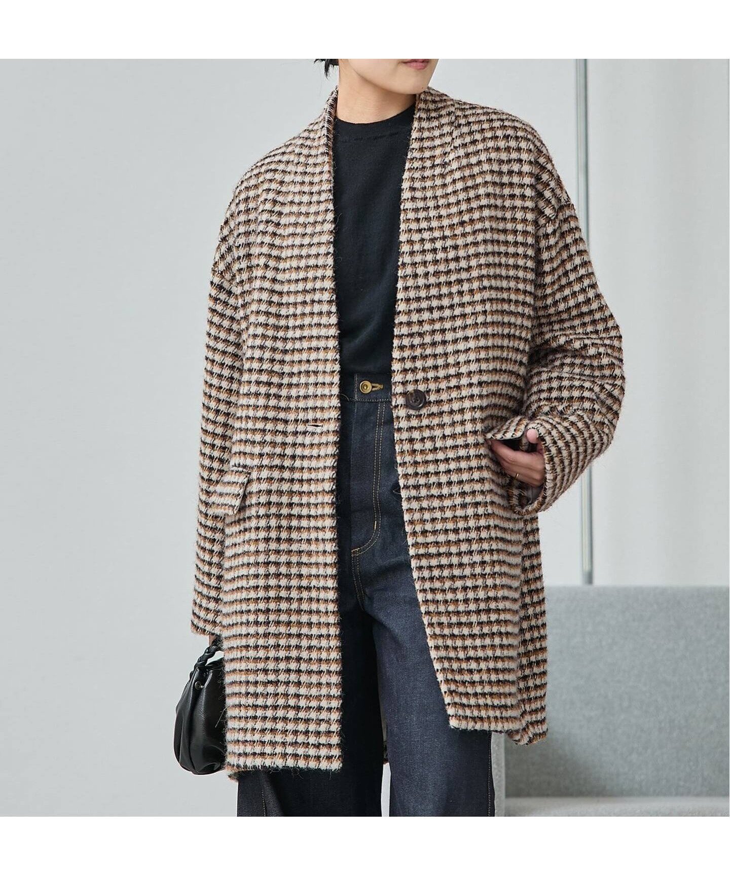 【ジャーナルスタンダード レサージュ/journal standard L'essage】の《追加 》SUPER140S/GIOLICA コクーンコート インテリア・キッズ・メンズ・レディースファッション・服の通販 founy(ファニー) 　ファッション　Fashion　レディースファッション　Fashion for Women　アウター　Coat / Outerwear Collection　コート・ロングコート・ピーコート　Long Coats, Peacoats & More　2025年　2025　2025-2026秋冬・A/W　Autumn/Winter 2025–26 AW25–26　ブラウン|ID: prp329100004644935 ipo3291000000033519168